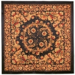 Хохломские узоры натуральный шелк 89/89 см.